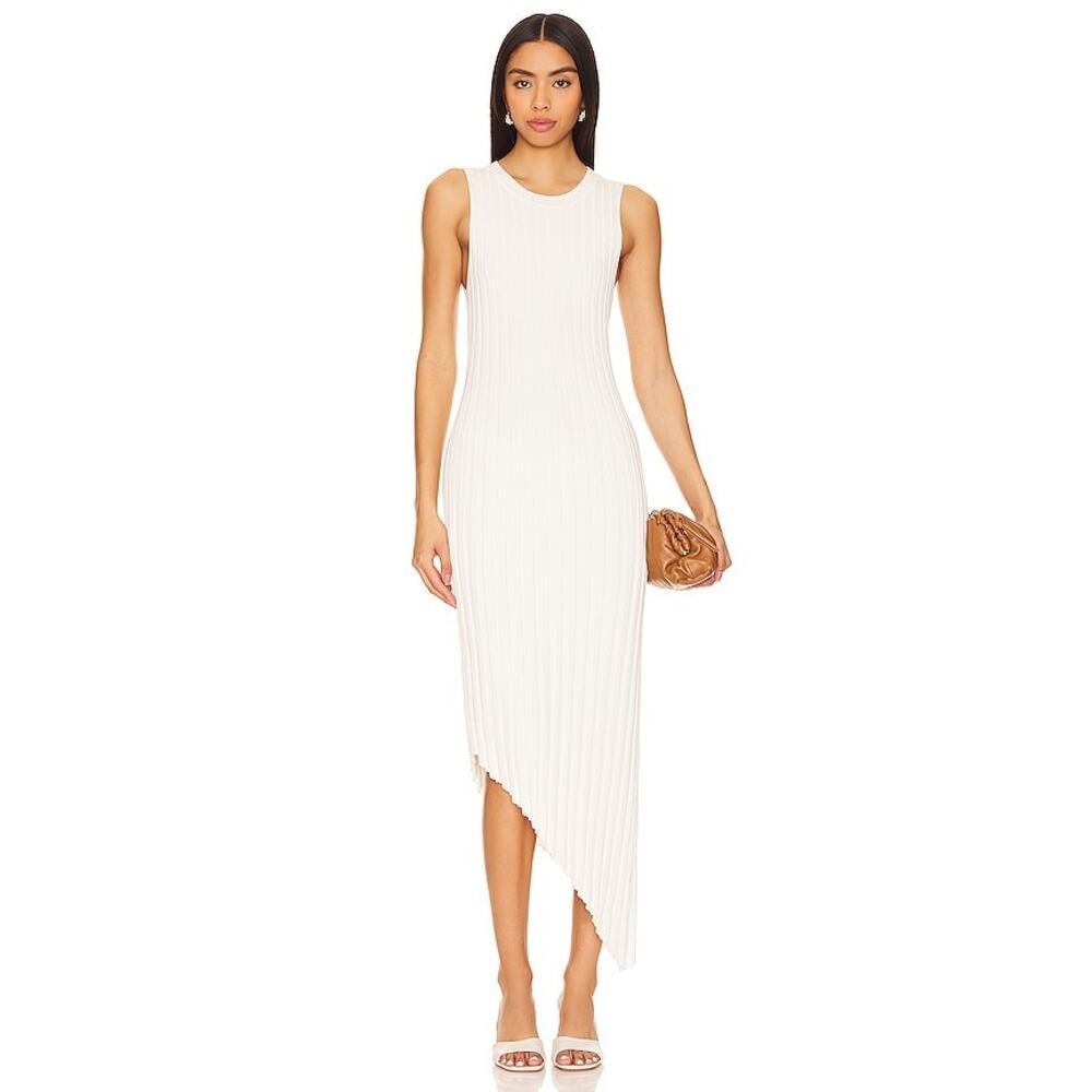 Line & Dot Women's Magnolia Midi Dress Sleeveless Ivory Size Small NWT